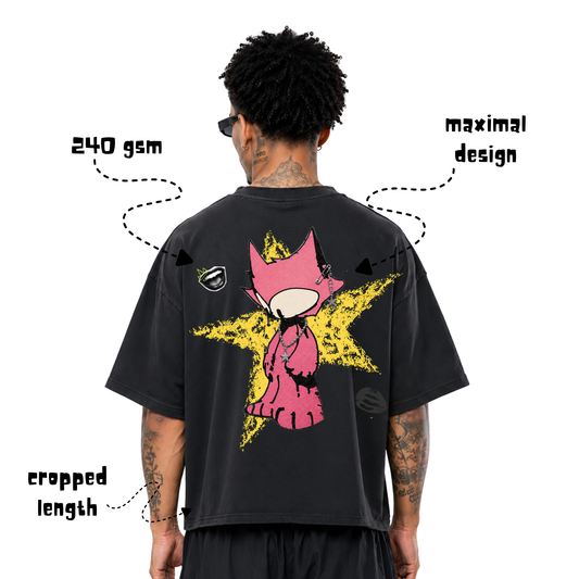 Star kid cropped tee