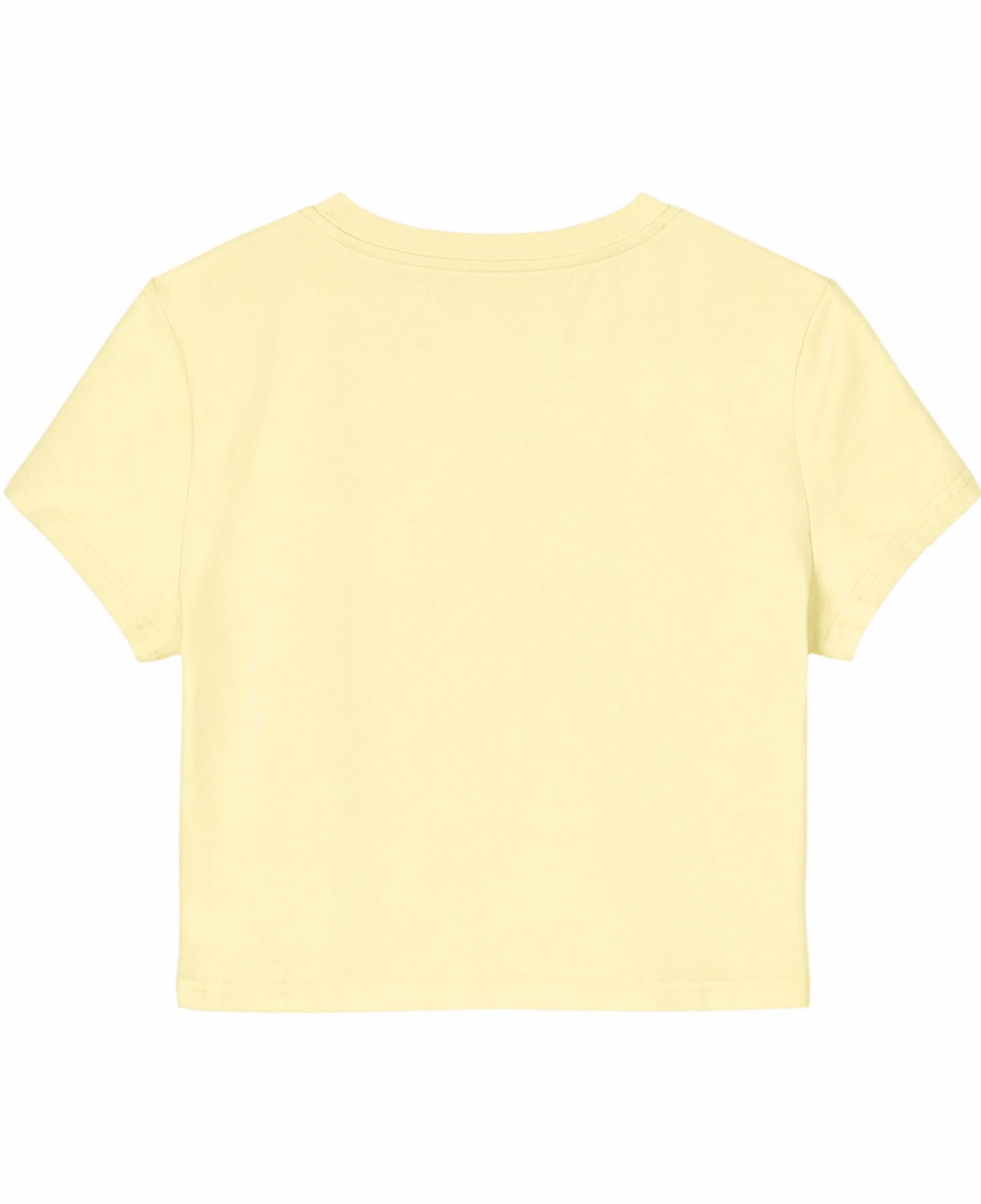 Butter Yellow Baby Tee Back Design