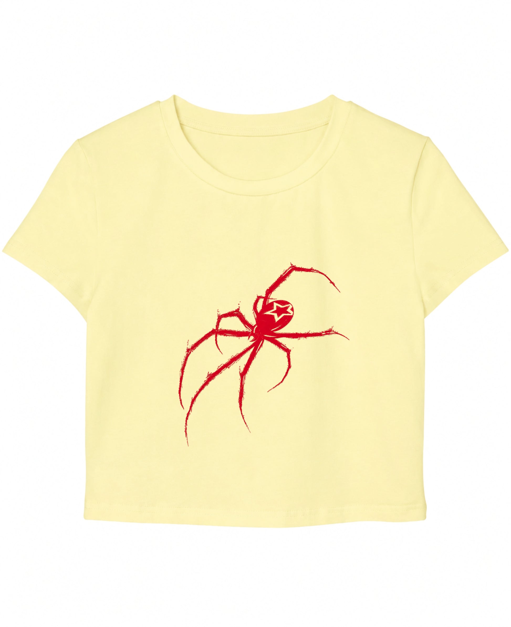 Butter Yellow Baby Tee Front Design